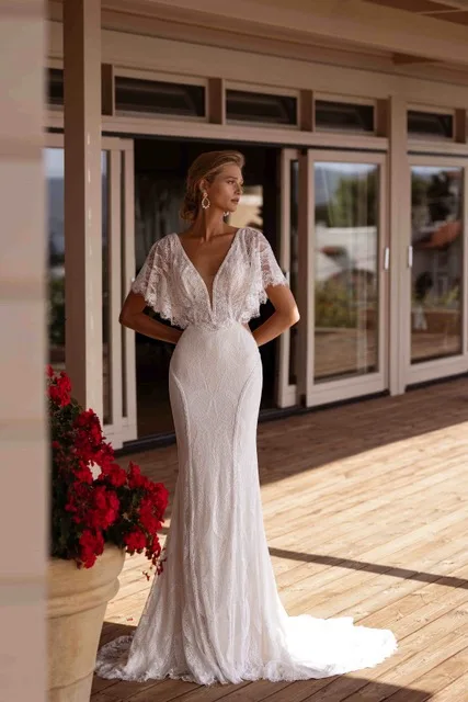Булчинска рокля Style DR392 — Русалка — колекция Destination Romance — дантела | Арети София