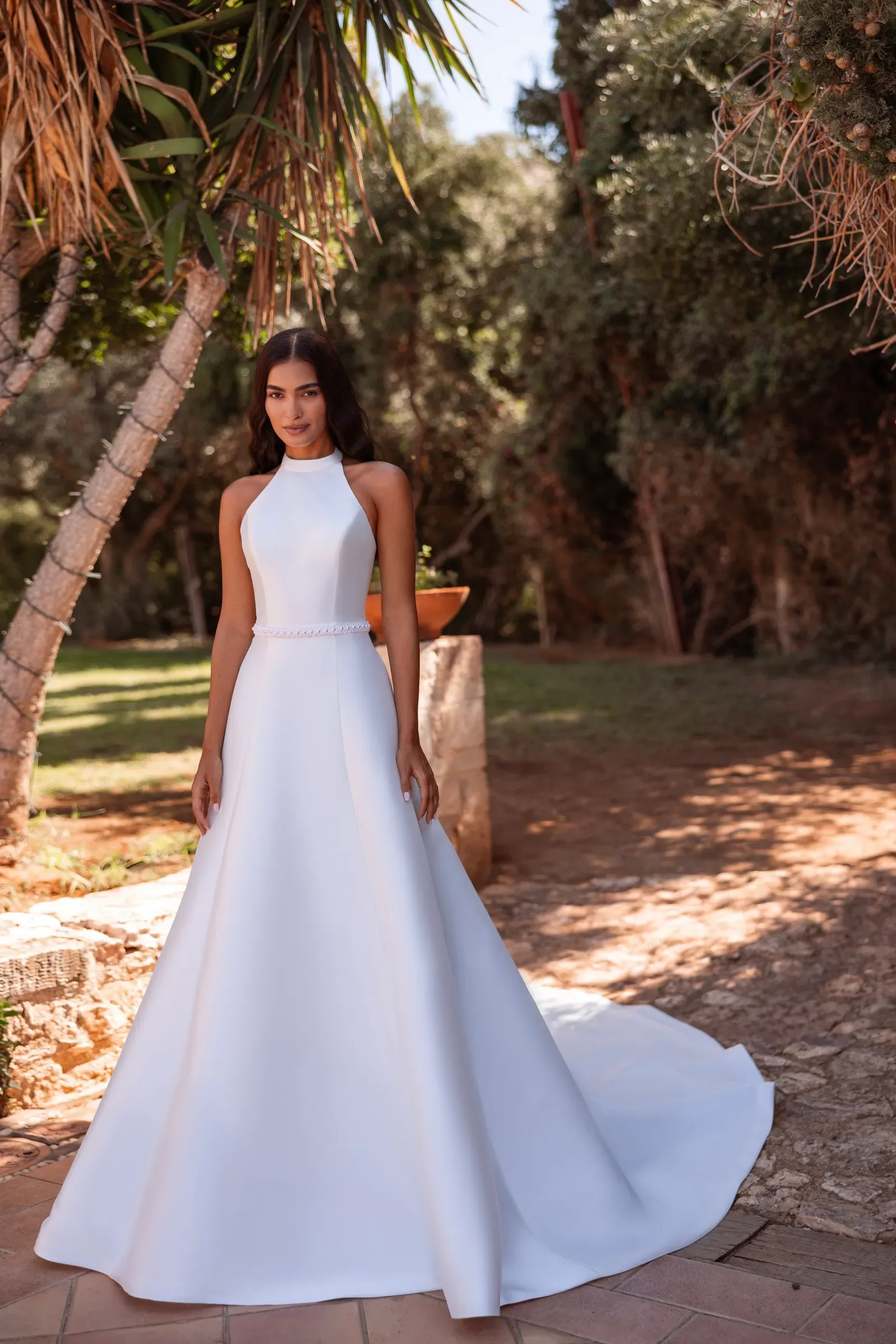 Булчинска рокля Style 8287 — А-силует — колекция Cosmobella — микадо, сатен | Арети София